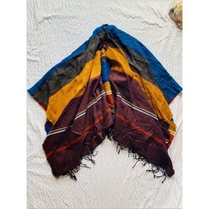 SOLD Colorful Poncho